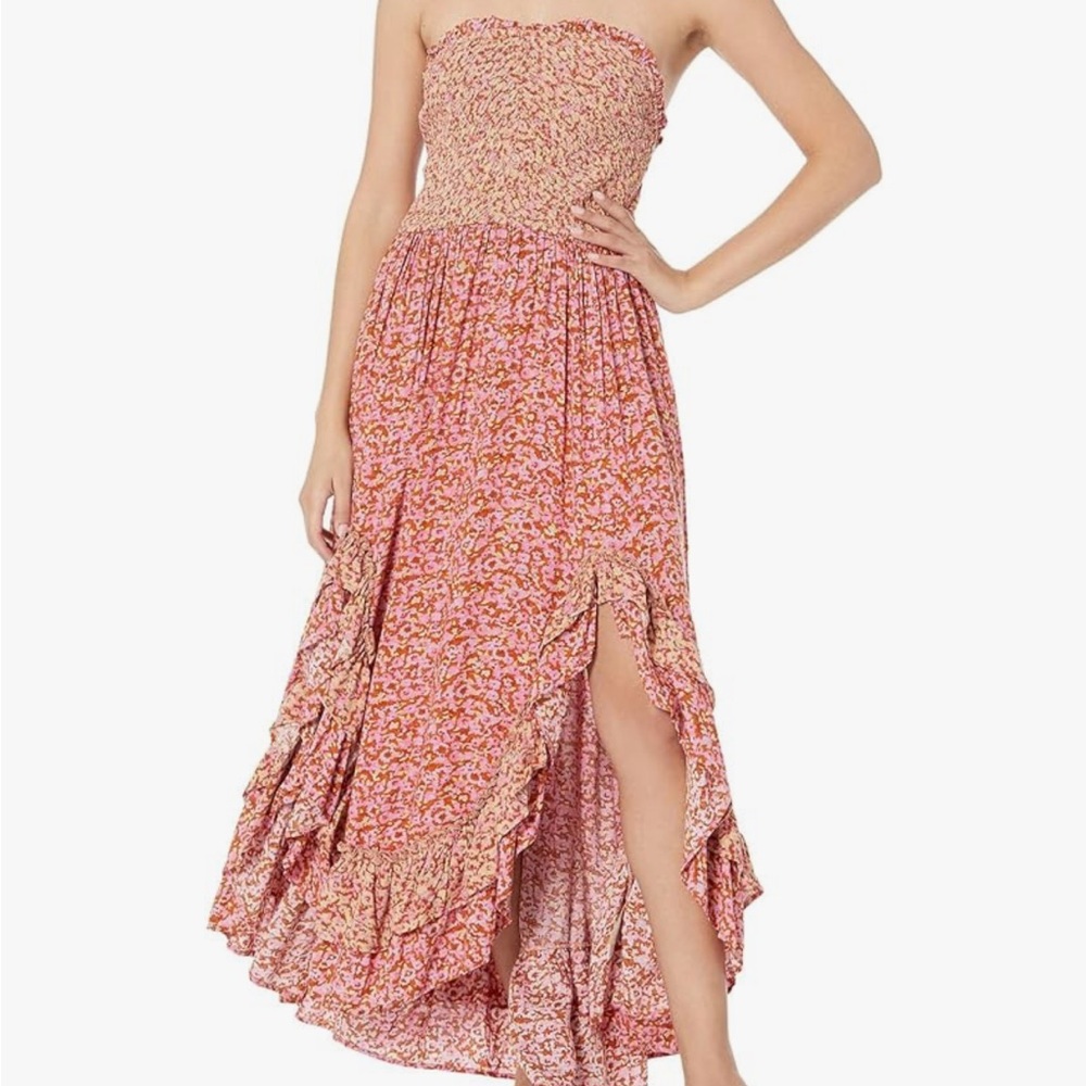 Free People One I Love Floral Maxi Dress Pink
